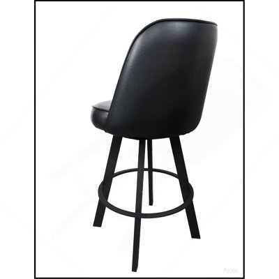 Ensemble de 2 tabourets de bar pivotants rembourrés de qualité commerciale et très confortables avec structure en métal. Convient aux sièges de comptoir de restaurant, de café et de cuisine. Assemblage requis.