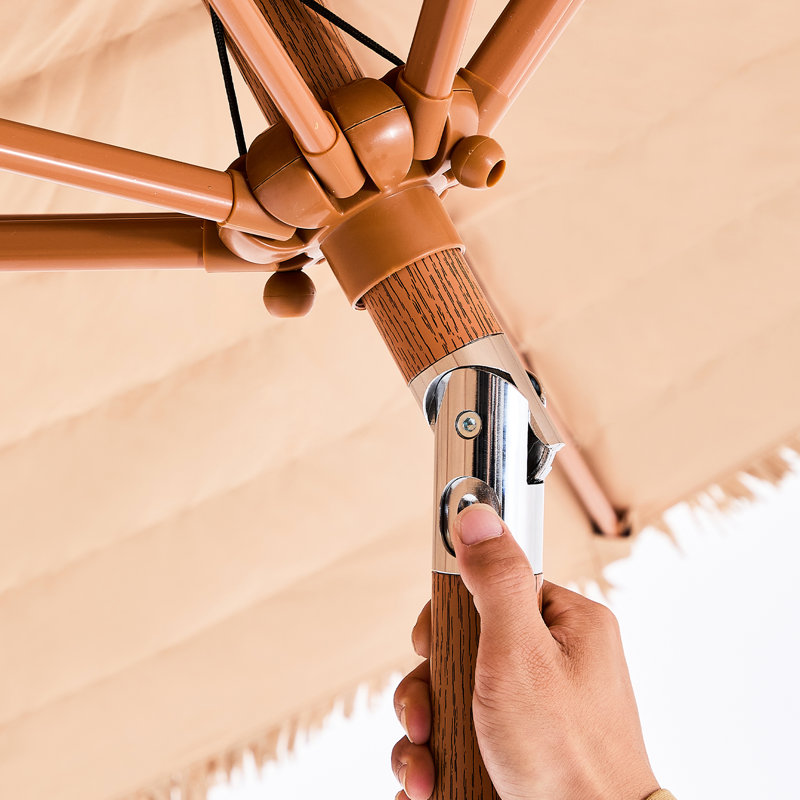 7.69 " W Beach Umbrella with Crank Lift