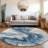 Machine Washable Indoor/Outdoor Cinead ACN1706 Navy Rug-104708140