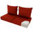 24 x 24 In Patio Furniture Cushions set of 2, Fade Resistant Outdoor Seat Cushions witj 4 pairs of Ties, Deep Seat Cushion for Seat Patio Chairs, Rattan Furniture, Wicker Seating, outdoor Adirondack Chair, terra red-123052617-123052626