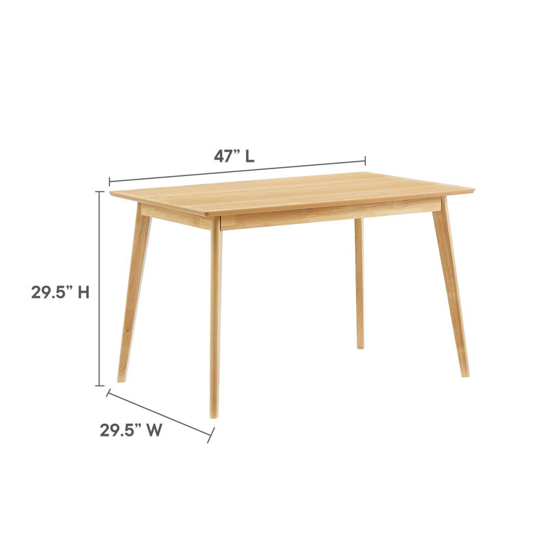 Modway Oracle 47" Rectangle Dining Table, 47'' W x 29.5'' L
