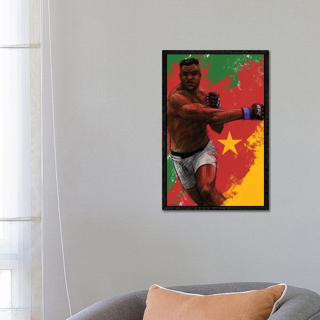 Francis Ngannou von Christian Paniagua - Gallery-Wrapped Canvas Giclée on Canvas