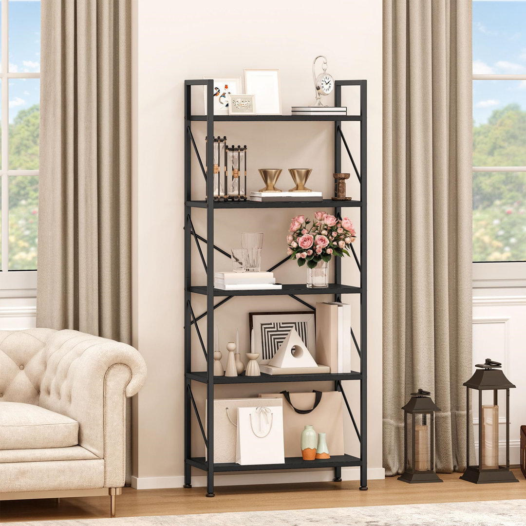 158cm H x 60cm W Metal Etagere Bookcase