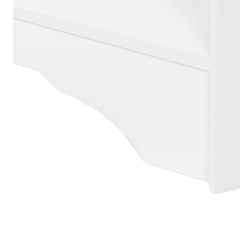 Hall Tree With Shoe Storage Bench Entryway Corner Cabinet With Coat Rack, White