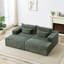 Comfy - Canapé modulaire surdimensionné en velours côtelé surdimensionné de 87 po, amovible, aucun assemblage requis-336688007