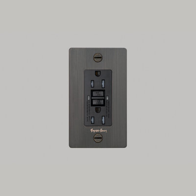 Cross Knurl Tamper Resistant Duplex Outlet
