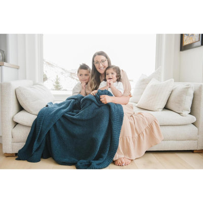 Bamboni Luxury Throw Blanket | Oversized Super Soft Plush Home Decorative Comfy Blankets For Couch Or Bed