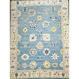 Alys: The Modern Oushak One-of-a-Kind 12'2" X 15'2" Hand Knotted Area Rug