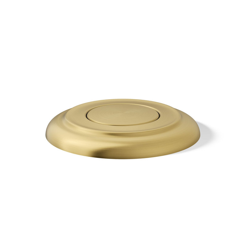 Garbage Disposal Air Switch Button, Vibrant Brushed Moderne Brass