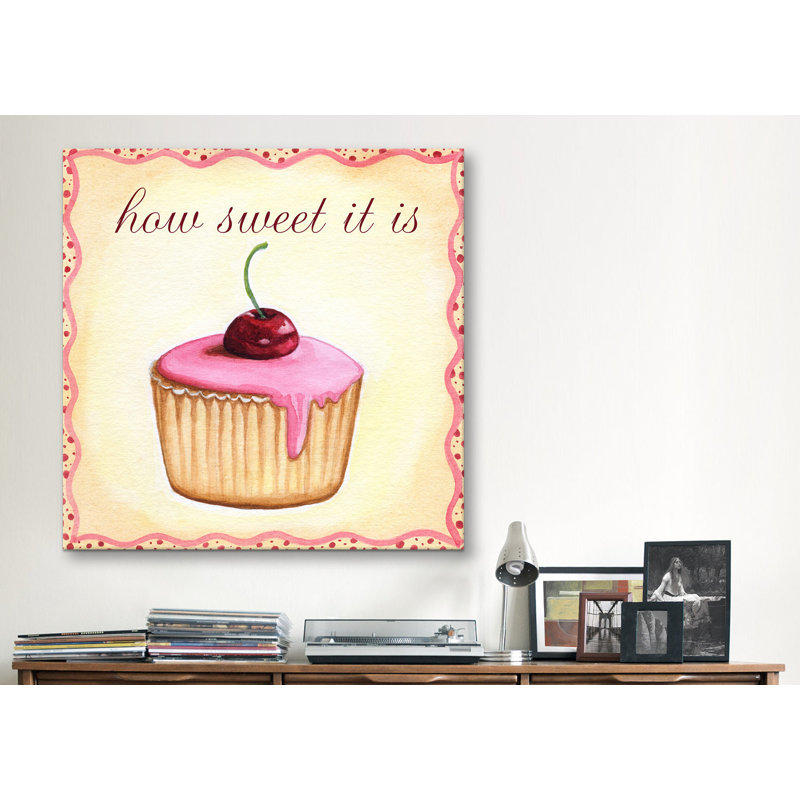 « cerise petits gâteaux » par jennifer nilson, impression sur toile, H 12 po x l 12 po x P 1,5 po