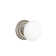 Emtek Passage Knobset w/ Regular Rosette and Ice White Porcelain Knob