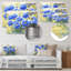 Pivoines bleues dans la prairie I - Grandes pivoines, art mural en métal-312571503