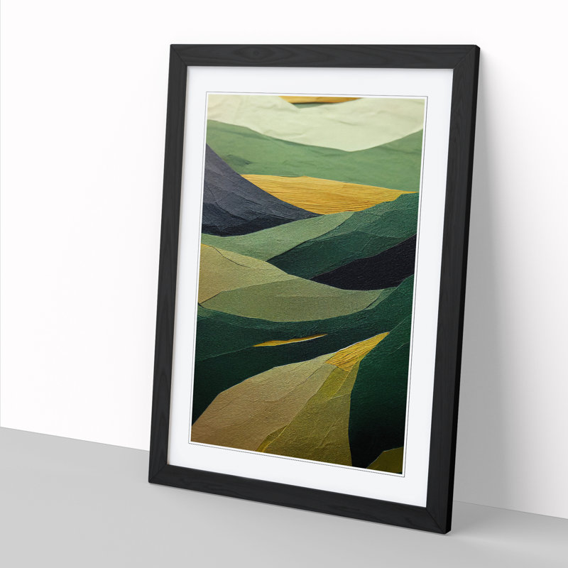 Moffat Japanese Forest Torn Paper - Picture Frame Print, Black, 46cm H x 2cm W