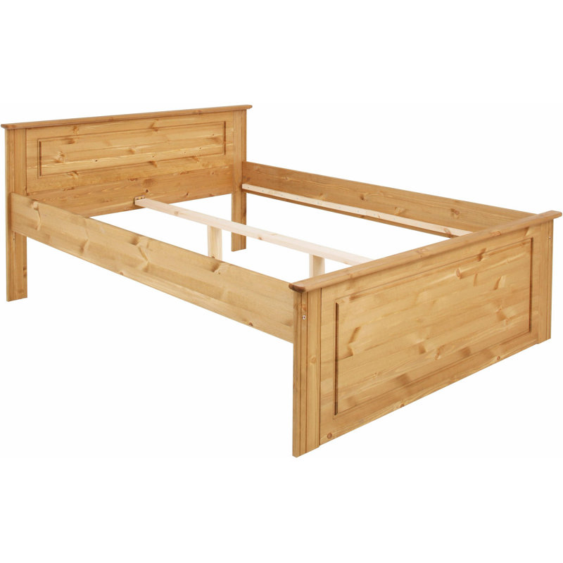 Jaclyn EU Double - 140 X 200 Cm Solid Wood Bed, Oiled, European Double (140 x 200 cm)