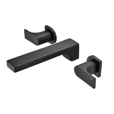 Wall Mounted Optional 2-handle Bathroom Faucet