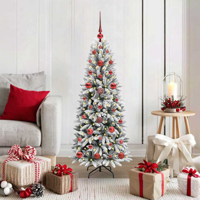 Artificial Christmas Tree with 150 LEDs White