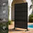 Metal Privacy Screen With Block Pattern