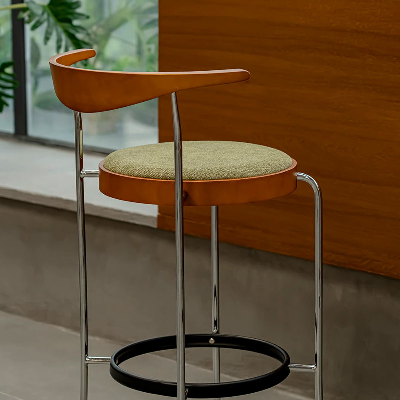 Chaise d'appoint verte à dossier bas (ensemble de 2), 23.62