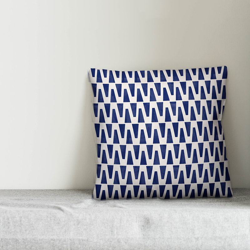 Geometric Reversible Throw Pillow