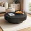 Table basse ronde ronde avec rangement Table d'appoint moderne en placage de bois massif pour table de salon, chambre à coucher, appartement ou bureau-1281664690-1281664688