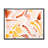 " Retro Graphic Elements In Orange And Yellow I " Painting Print-67232880-67232898
