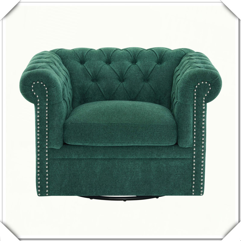 Fauteuil club pivotant Chesterfield pour sièges élégants