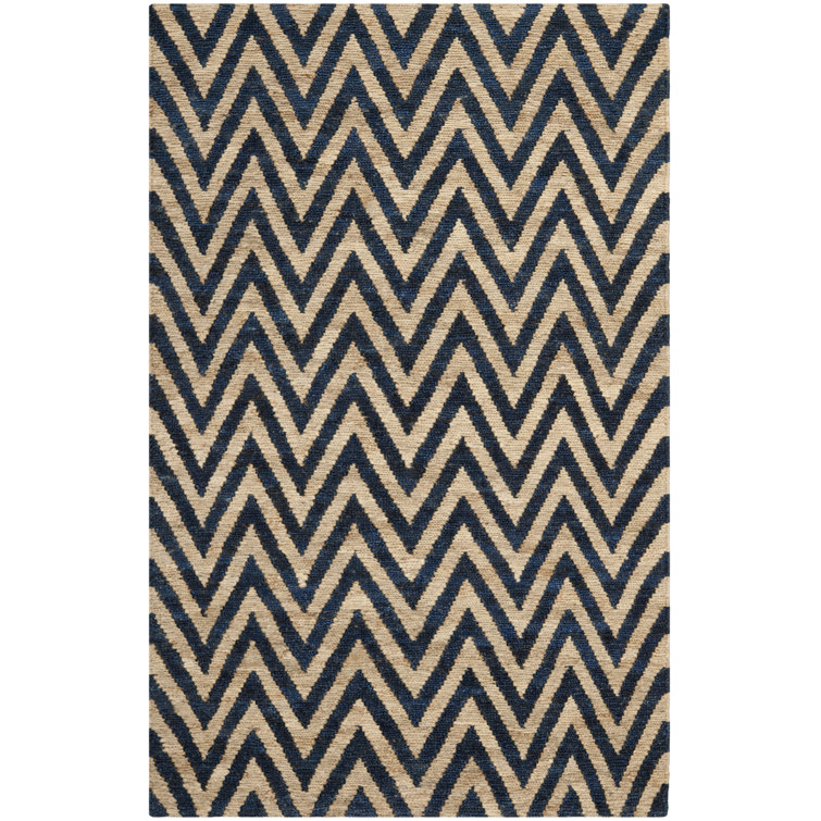 Baileigh Organic Hand Knotted Jute Chevron Rug