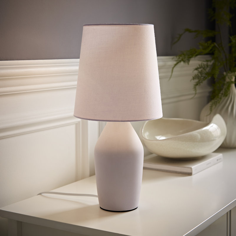 Daiva Ceramic Table Lamp, Yes, Purple