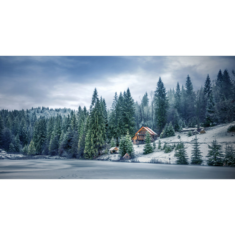 Art mural sur toile Lakeside, H 27,5 po x l 55 po