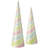 2 Piece Candy Stripe Cone Set