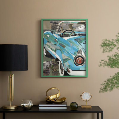 Thunderbird, reproduction encadrée - bois massif