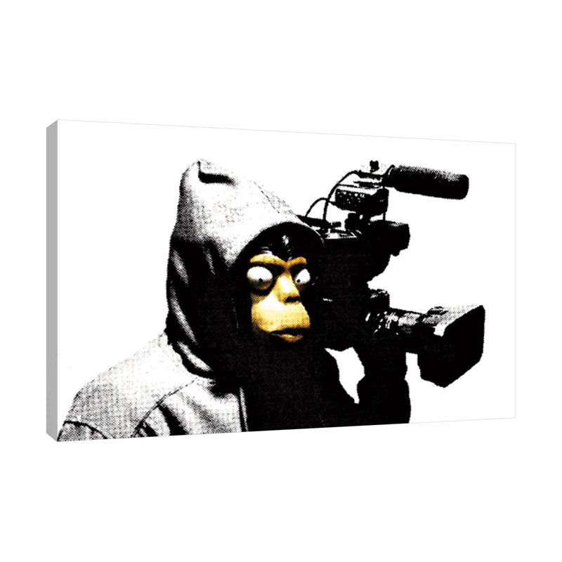 Film by Banksy - Wrapped Canvas Print, 61 cm H x 91 cm W x 4 cm D
