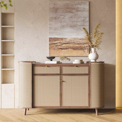 New Chinese-style Wabi-Sabi style side cabinet