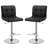 Wendin Square Pattern Adjustable Height Swivel Bar Stool, Set Of 2-1855270631