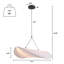 Luminaire suspendu en tissu Bianca