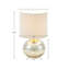 Lampe de table en verre métallique Saxony