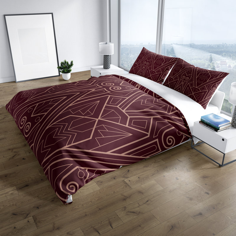 Ensemble de housse de couette Art Deco, Housse de couette très grand et 2 taies