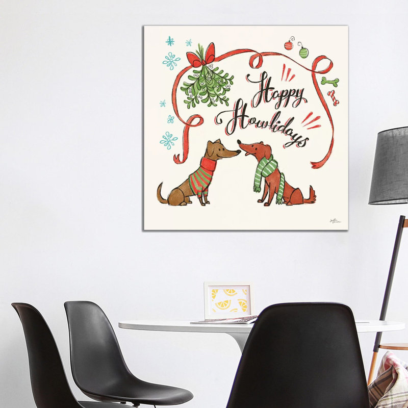 Winter Wooferland IV by Janelle Penner - Wrapped Canvas Print, 93.98 cm H x 93.98 cm W x 3.175 cm D