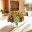 Fall Arrangement with Hydrangeas and Thistle-967293600