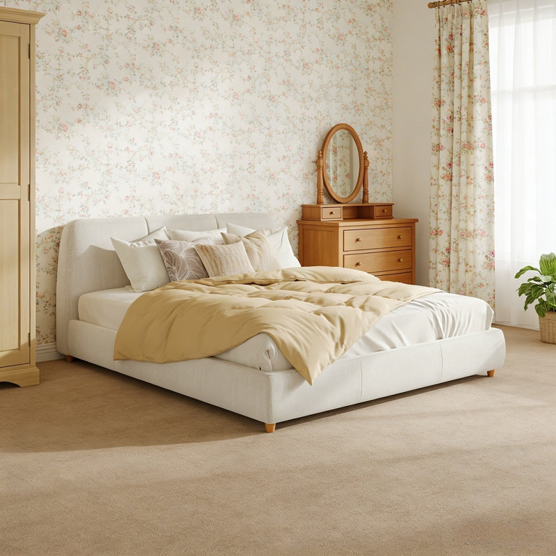 Lit plateforme tapissier Arden, Grand