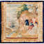 Antique Tapestry Belgium Allover Flat Weave Rug