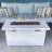 Fiber Reinforced Concrete Propane Outdoor Fire Pit Table-1901962499