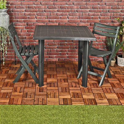 Grimulf 2 - Person Patio Dining Set with Square Table