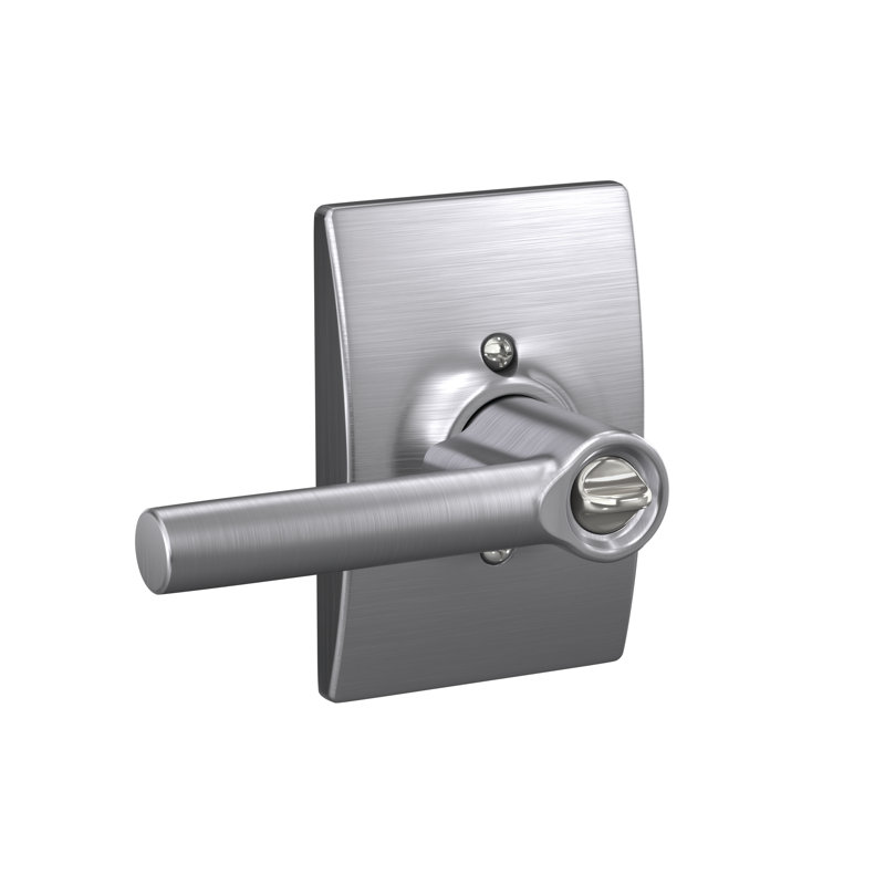 Broadway Keyed (Entry) Door Lever, Satin Chrome, Keyed Alike