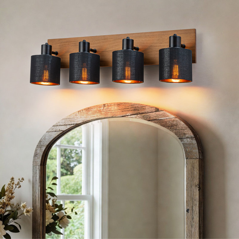 Éclairage pour meuble-lavabo moderne rotatif 4 lumières
