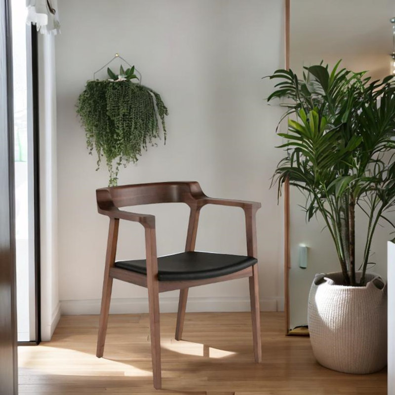 Caitlaana Dining Chair With Walnut Frame