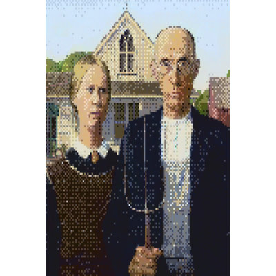 Taylyn Famous Pixel Portraits IV by Victoria Barnes - Wrapped Canvas Print