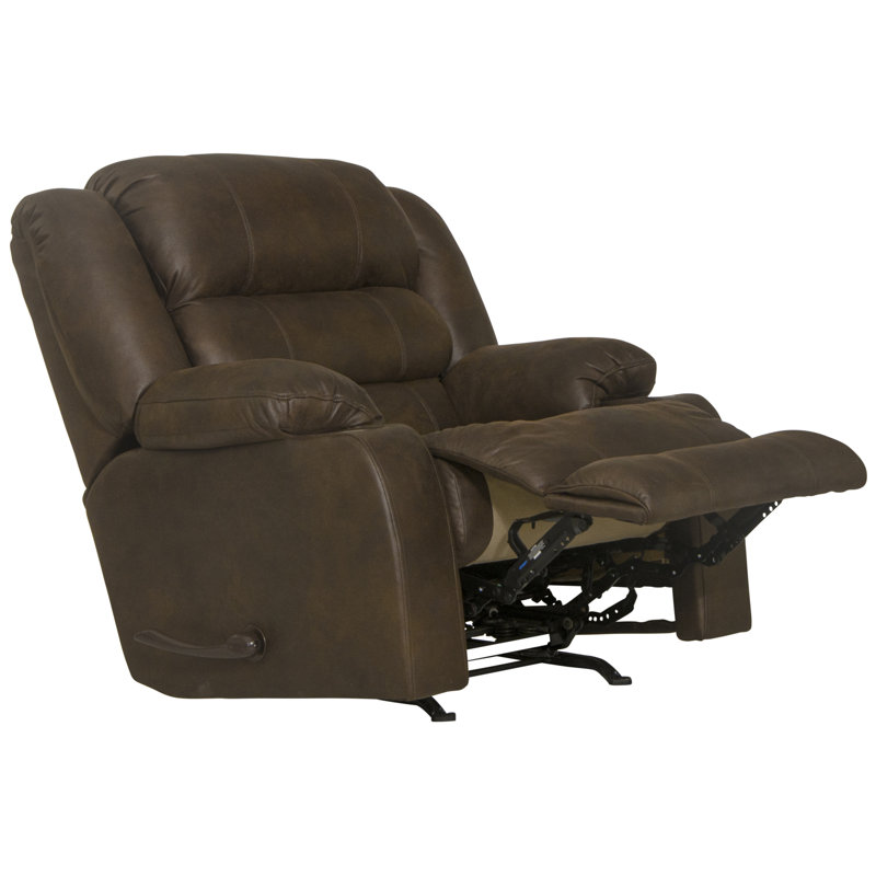 Aubreah Upholstered Recliner, Brown 100% Polyester