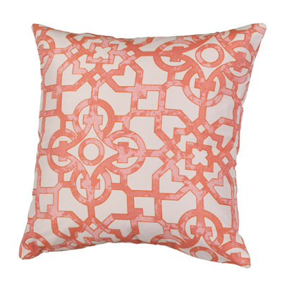 Geometric Cotton Blend Throw Pillow