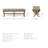 Yara Polyester Upholstered Bench-751056670